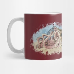 Octopus and Helmet, color Mug